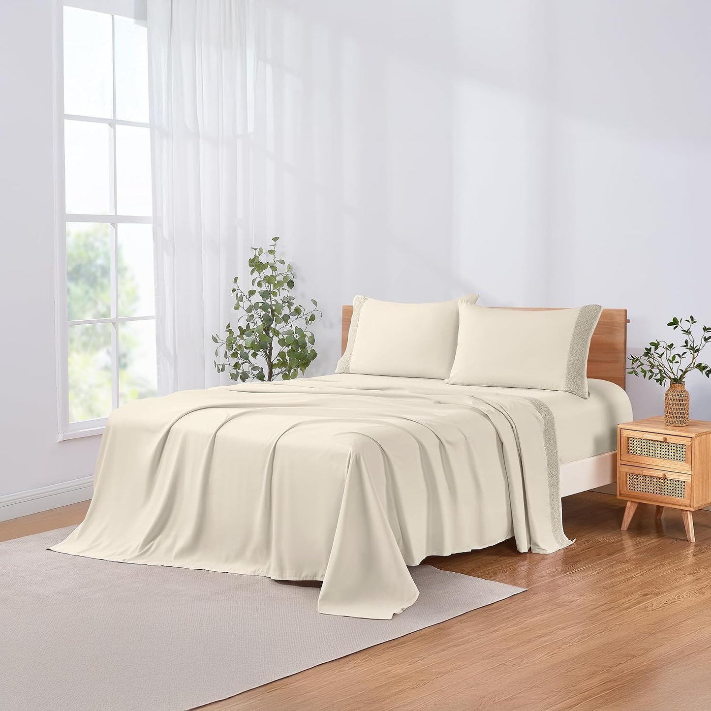 Modern Threads 4 Piece Microfiber Sheet Set
