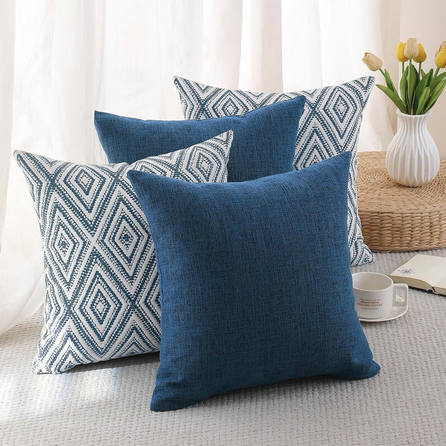 HPUK Throw Pillow Covers 20x20 – Set of 4