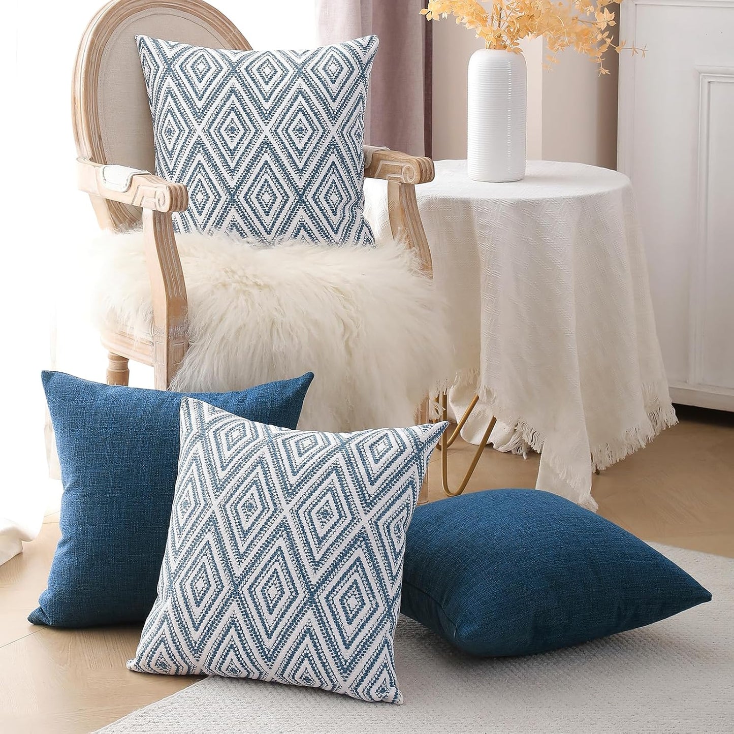 HPUK Throw Pillow Covers 20x20 – Set of 4