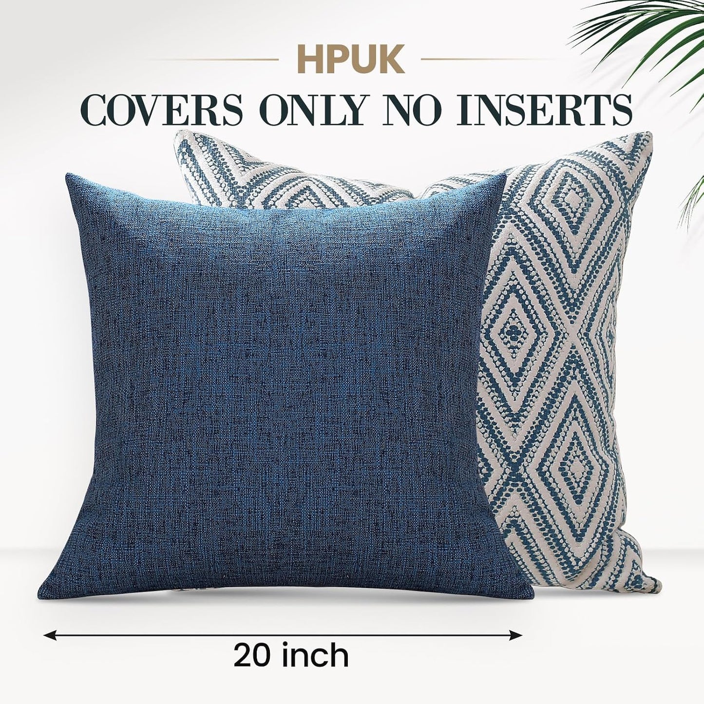 HPUK Throw Pillow Covers 20x20 – Set of 4