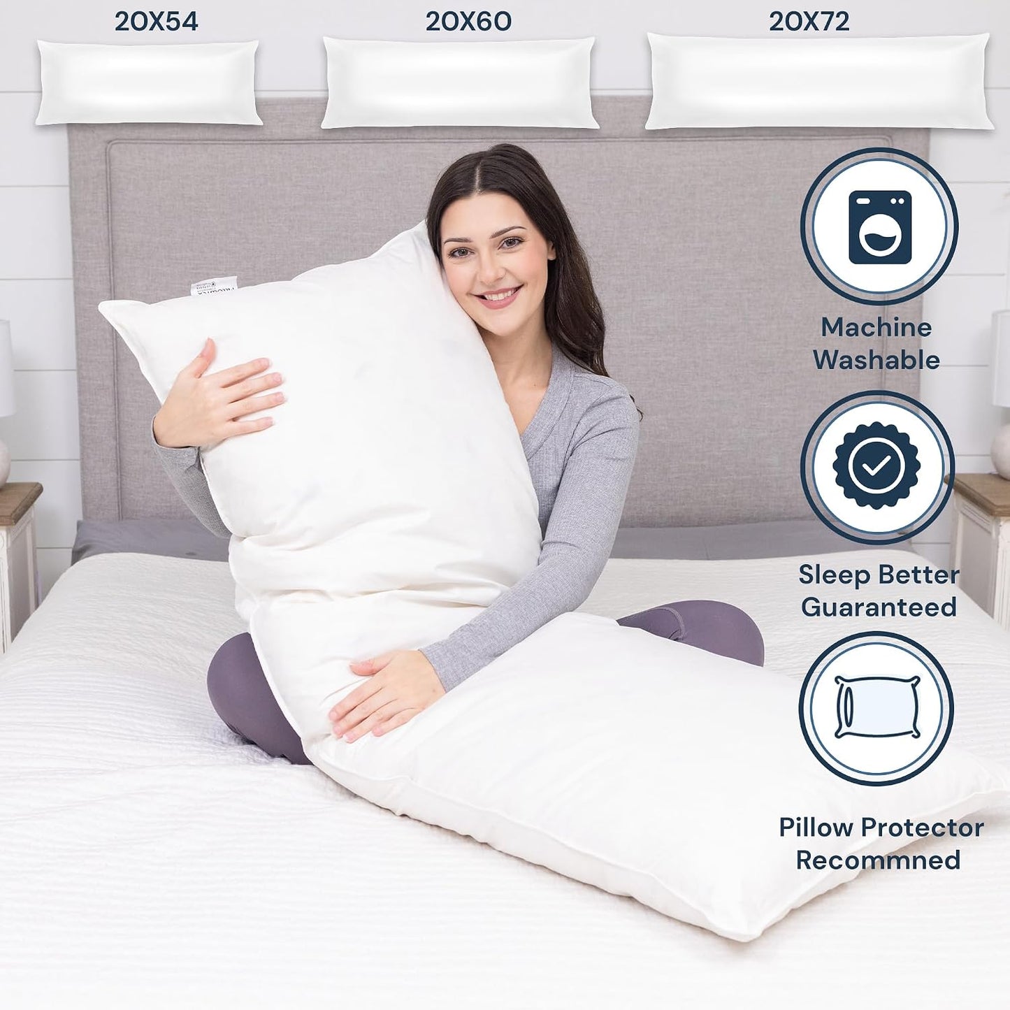 Luxury Premium Polyester Full Body Pillow