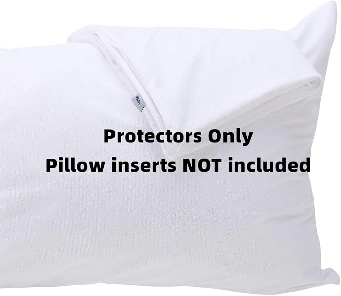 Waterproof Feather Proof Pillow Protectors – Set of 2