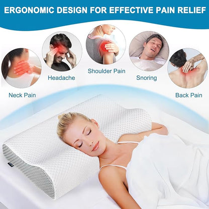 Memory Foam Cervical Neck Pillow