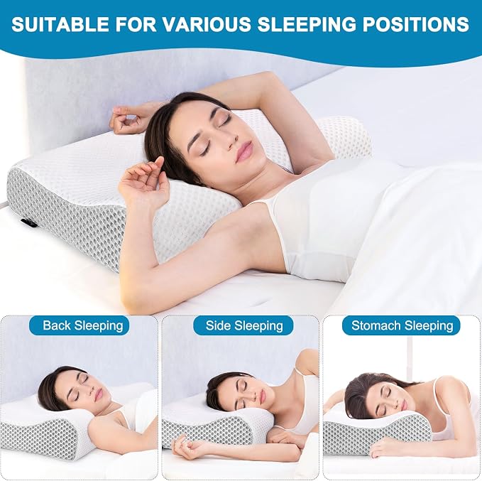 Memory Foam Cervical Neck Pillow