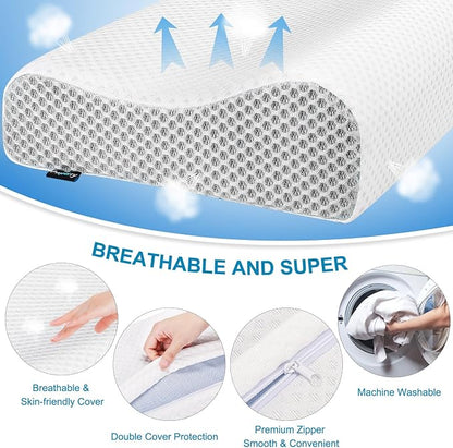Memory Foam Cervical Neck Pillow