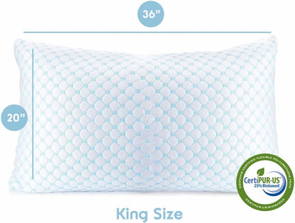 Nestl Cooling Shredded Memory Foam Pillow