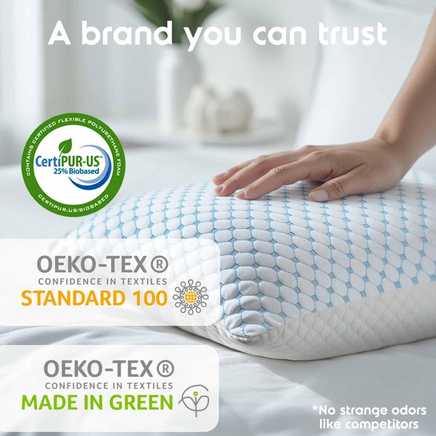 Nestl Cooling Shredded Memory Foam Pillow