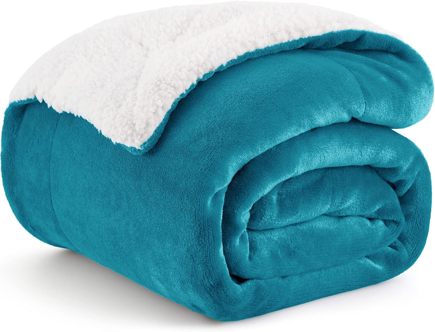 Bedsure GentleSoft Sherpa Fleece Throw Blanket
