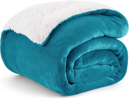 Bedsure GentleSoft Sherpa Fleece Throw Blanket