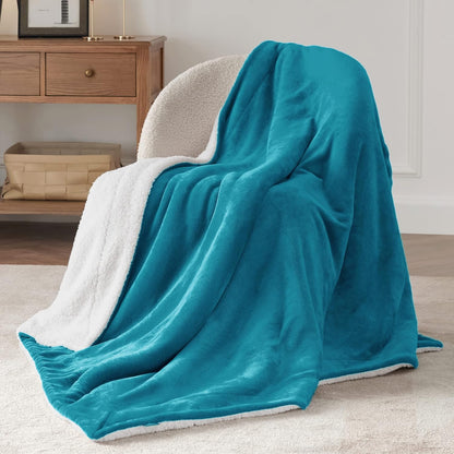 Bedsure GentleSoft Sherpa Fleece Throw Blanket