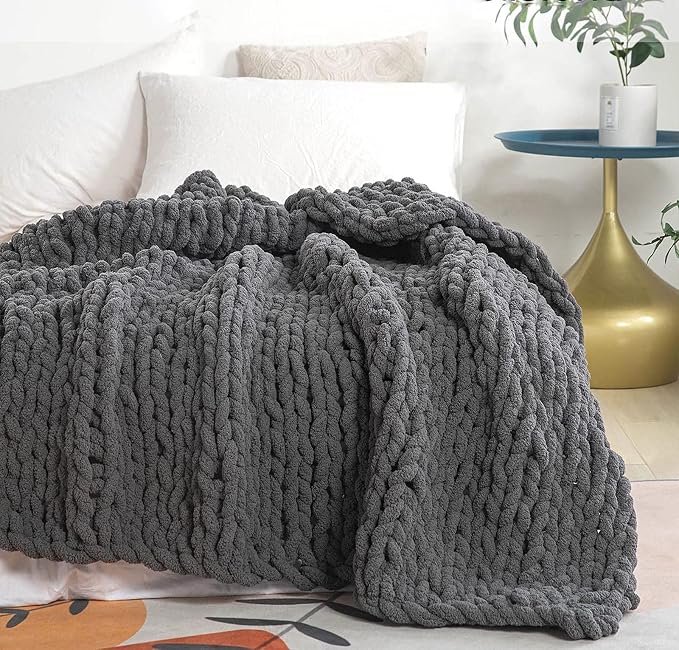 Chunky Knit Throw Blanket