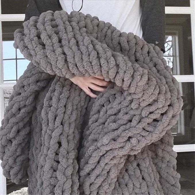 Chunky Knit Throw Blanket