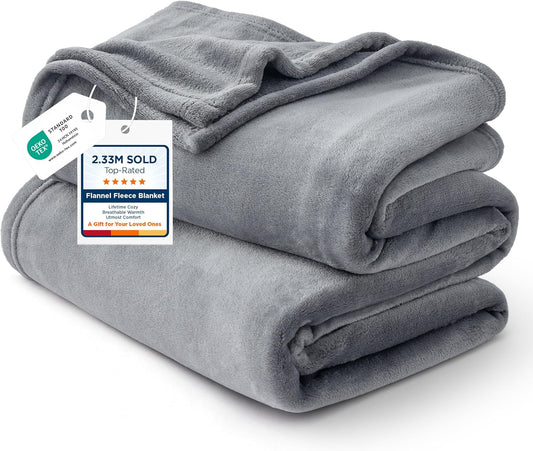 Bedsure GentleSoft Fleece Bed Blanket Queen Size
