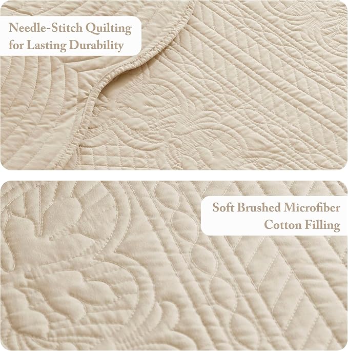 Madison Park Cottage Damask Coverlet Set