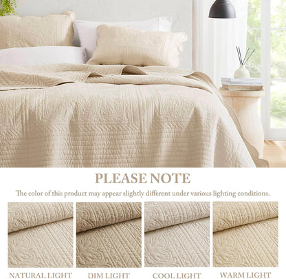 Madison Park Cottage Damask Coverlet Set